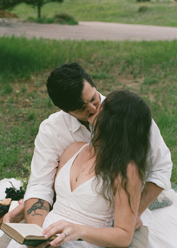 Documentary wedding and engagement photography in Denver, Colorado captured on digital and film. Remember authentic moments with the nostalgia of 35mm film photos for your engagement session.