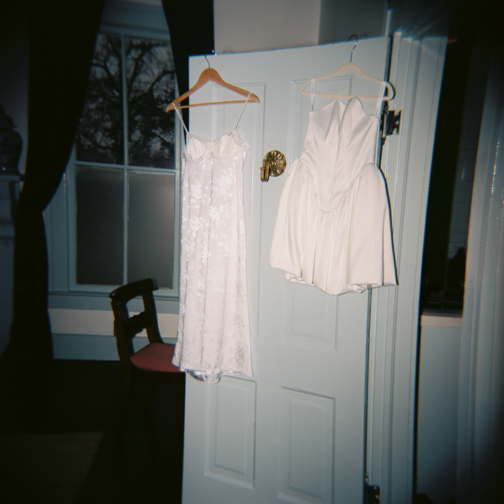 vintage wedding dresses captured on film by at New York City wedding photographer 