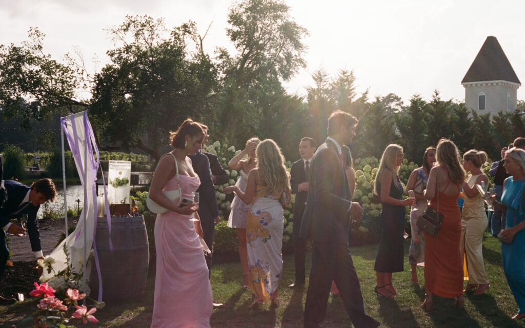 Photos of a summer wedding in New Jersey on 35mm film. Discover documentary film wedding photography in New York and New Jersey. 