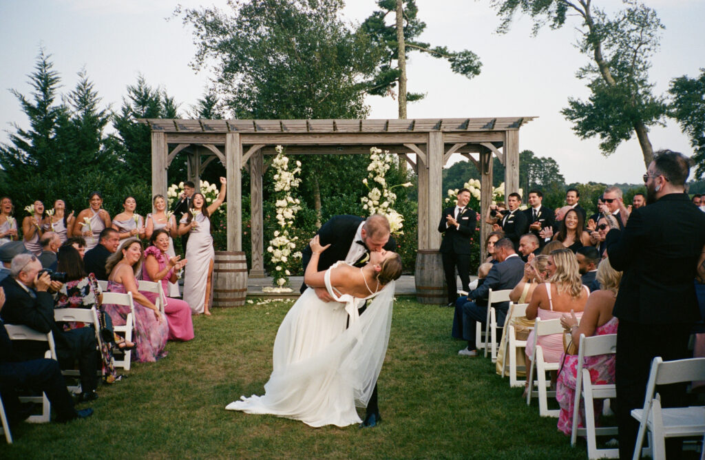 Photos of a summer wedding in New Jersey on 35mm film. Discover documentary film wedding photography in New York and New Jersey. 
