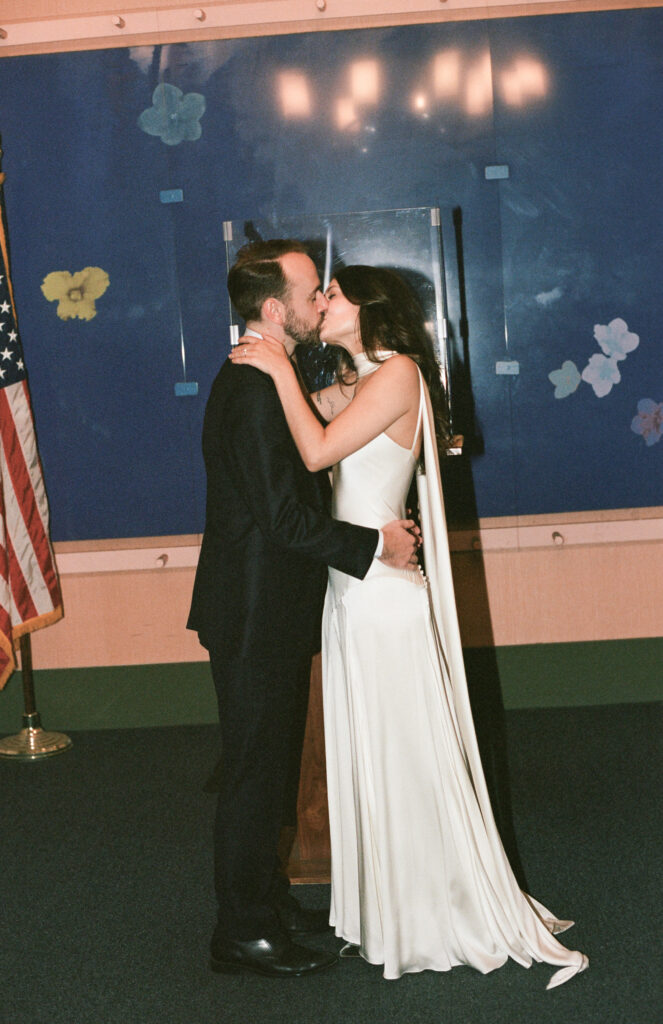 35mm and 120 film from a couples New York City Courthouse Wedding at City Hall. Discover documentary and editorial wedding photography on film in NYC. 