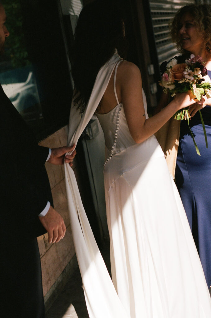 35mm and 120 film from a couples New York City Courthouse Wedding at City Hall. Discover documentary and editorial wedding photography on film in NYC. 