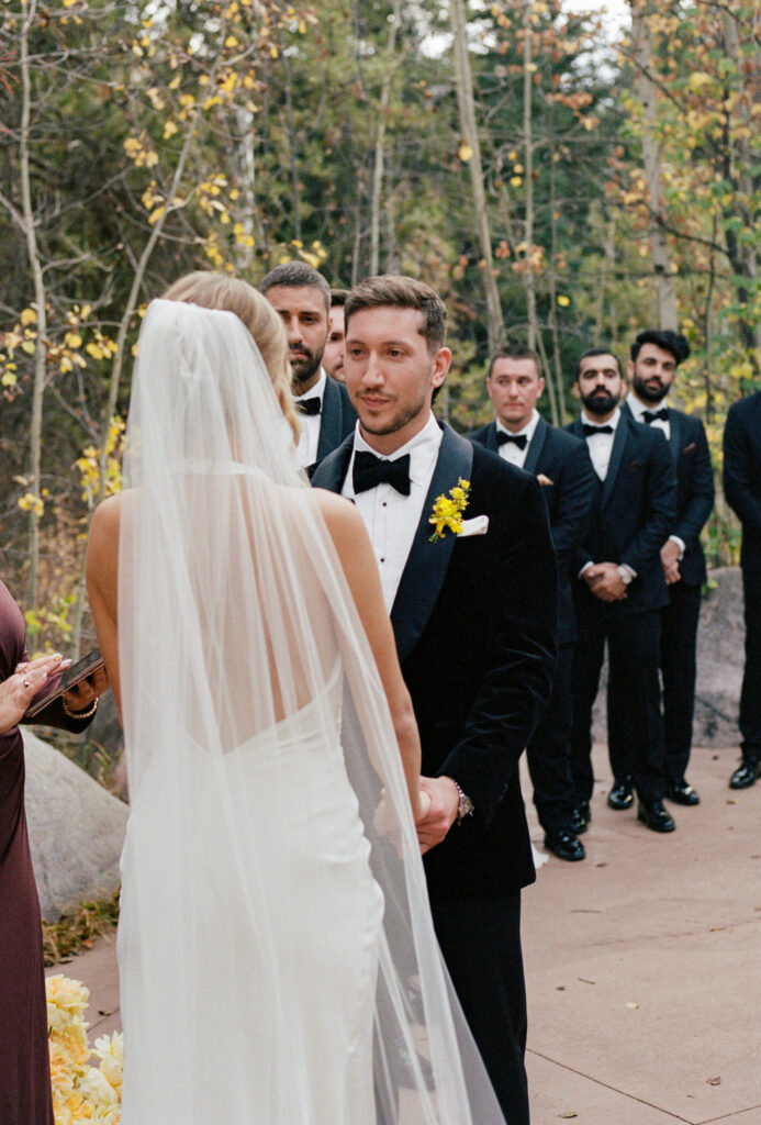 A modern fall wedding in Vail. Discover luxury film wedding photography in Colorado and beyond. 