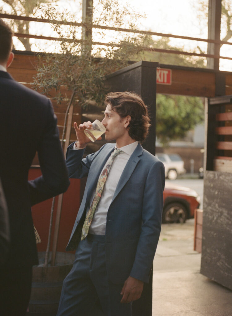 A wedding reception in downtown Los Angeles, California. Discover film wedding photography in New York, Colorado, and California. 