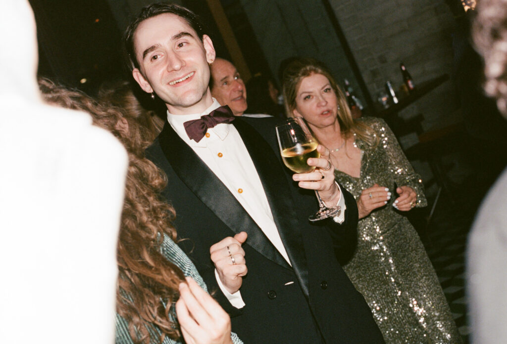 A wedding reception in downtown Los Angeles, California. Discover film wedding photography in New York, Colorado, and California. 