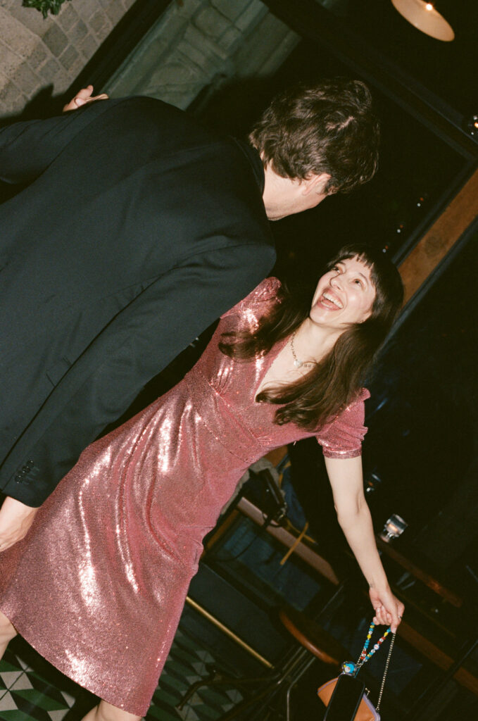 A wedding reception in downtown Los Angeles, California. Discover film wedding photography in New York, Colorado, and California. 