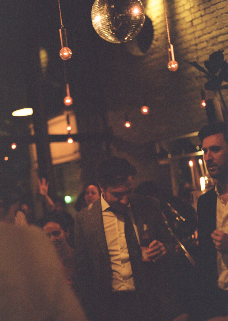 A wedding reception in downtown Los Angeles, California. Discover film wedding photography in New York, Colorado, and California. 