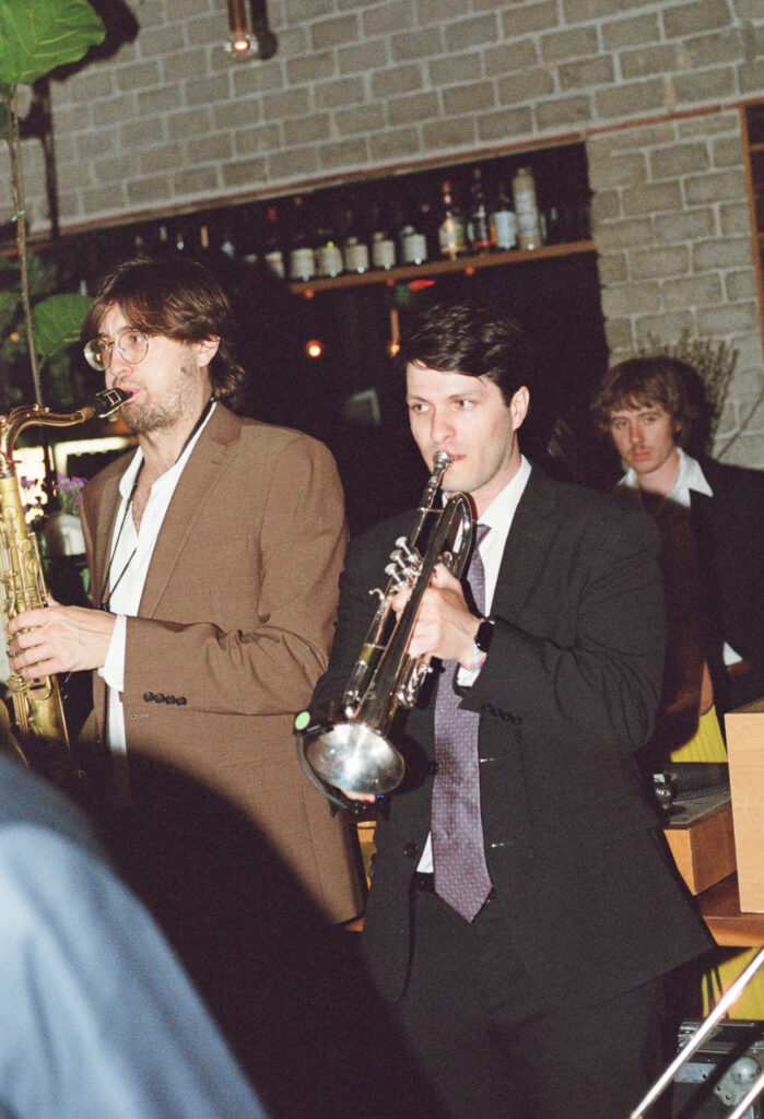 A wedding reception in downtown Los Angeles, California. Discover film wedding photography in New York, Colorado, and California. 